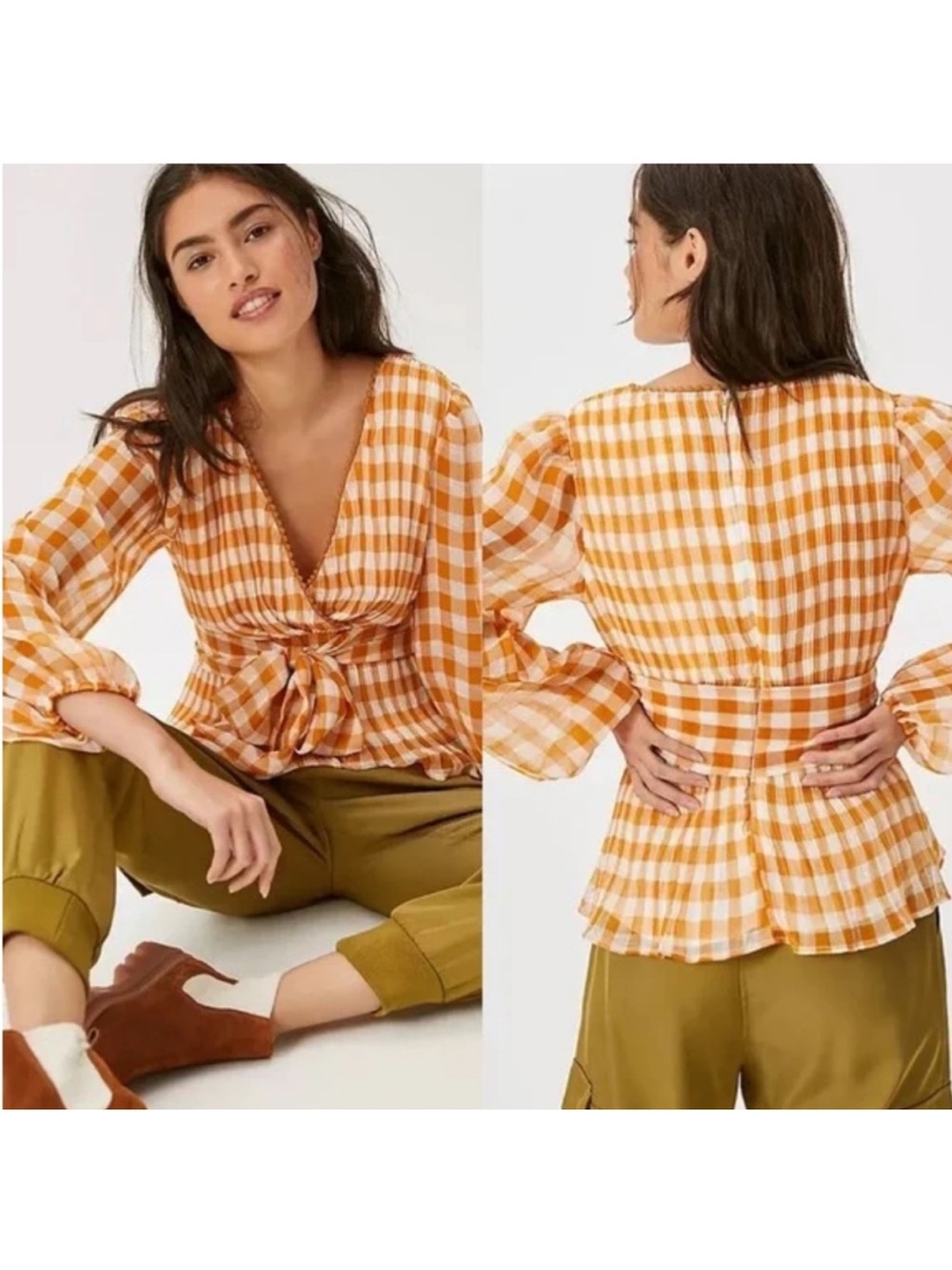 Find Me Now Shay Tie-Front Blouse